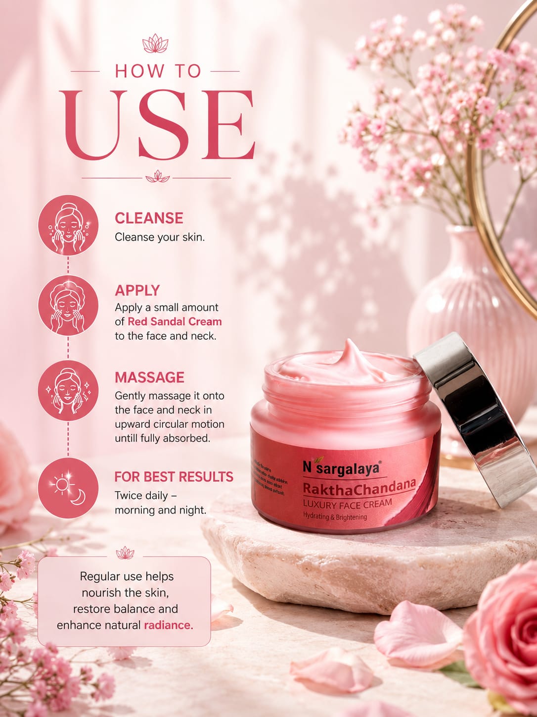 Nisargalaya Brightening Face Cream – Hydrate & Illuminate