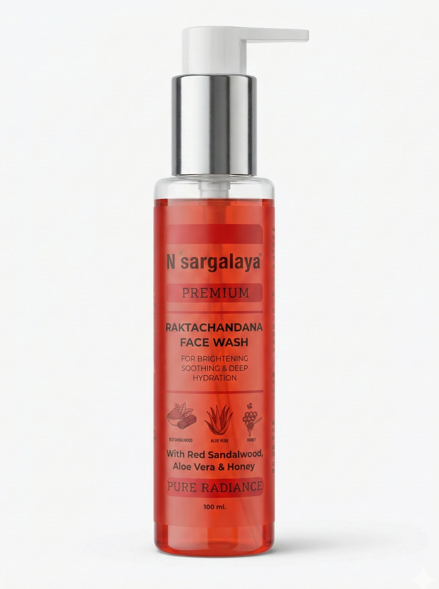 Nisargalaya Red Sandalwood Face Wash – Glow & Cleanse