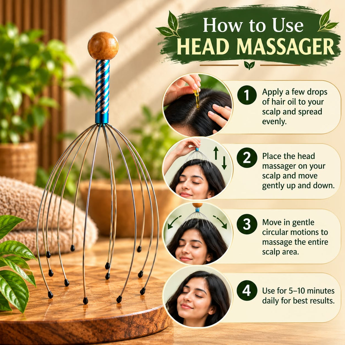 Head Massager - pack of 4