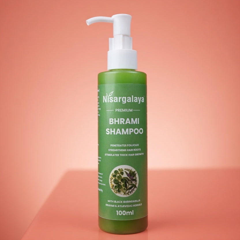 Nisragalaya Brahmi Hair Shampoo | Ayurvedic Proprietary Formula for Strong, Healthy & Shiny Hair