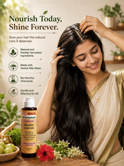 Nisargalaya Brahmi Hair Oil – Nourish & Strengthen