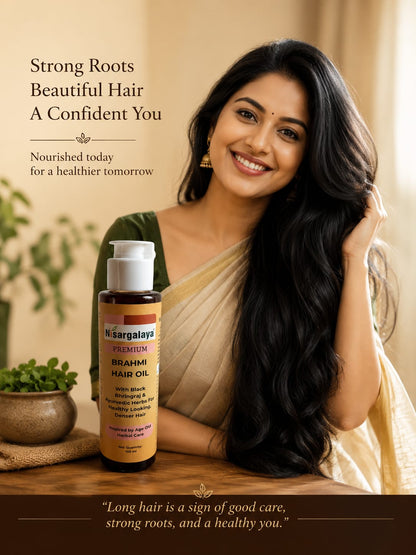 Nisargalaya Brahmi Hair Oil – Nourish & Strengthen