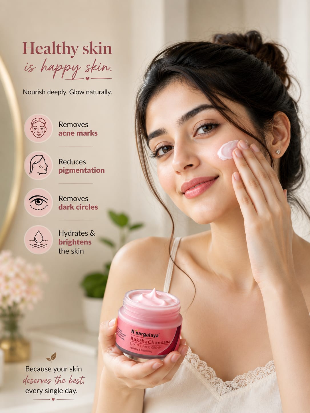 Nisargalaya Brightening Face Cream – Hydrate & Illuminate