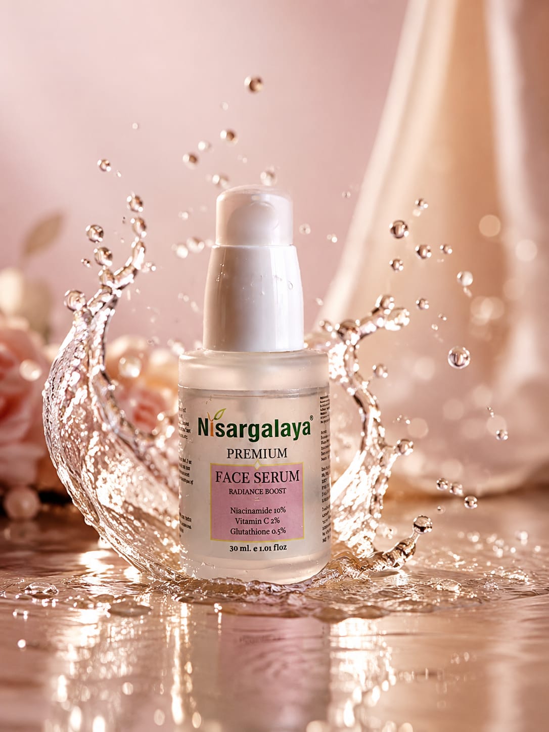 Nisargalaya Brightening Face Serum – Radiance & Repair
