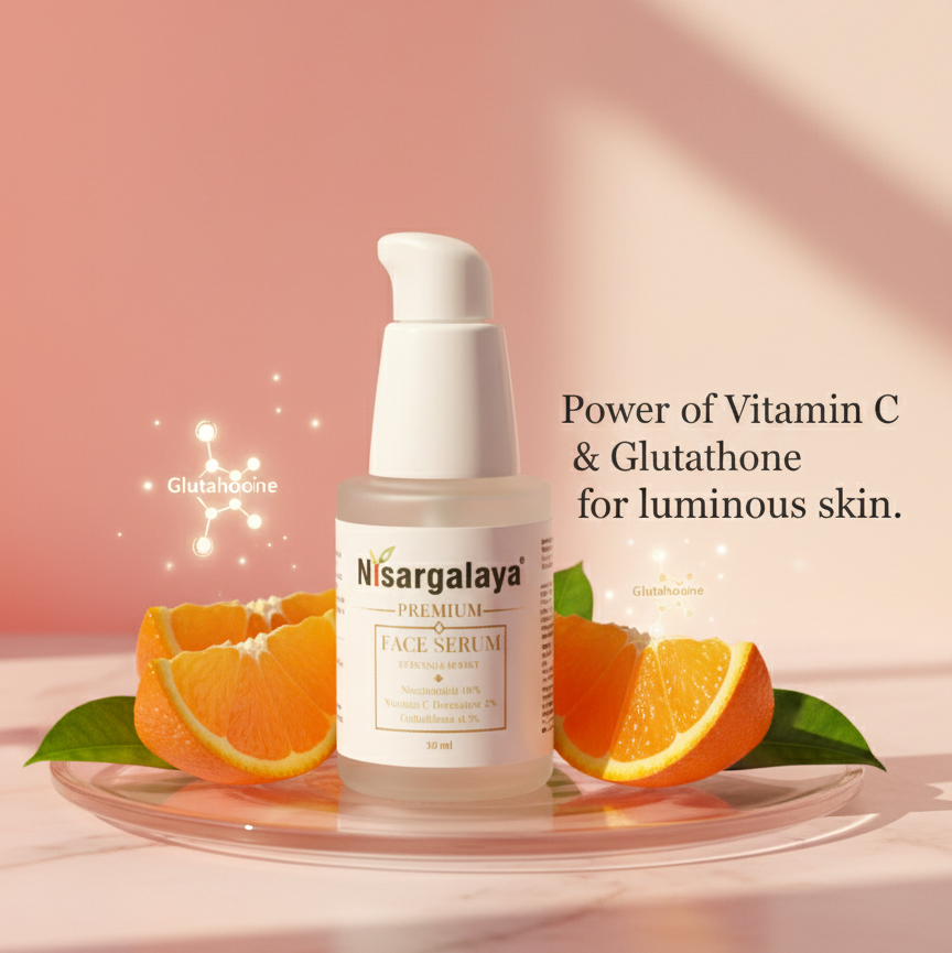 Nisargalaya Brightening Face Serum – Radiance & Repair