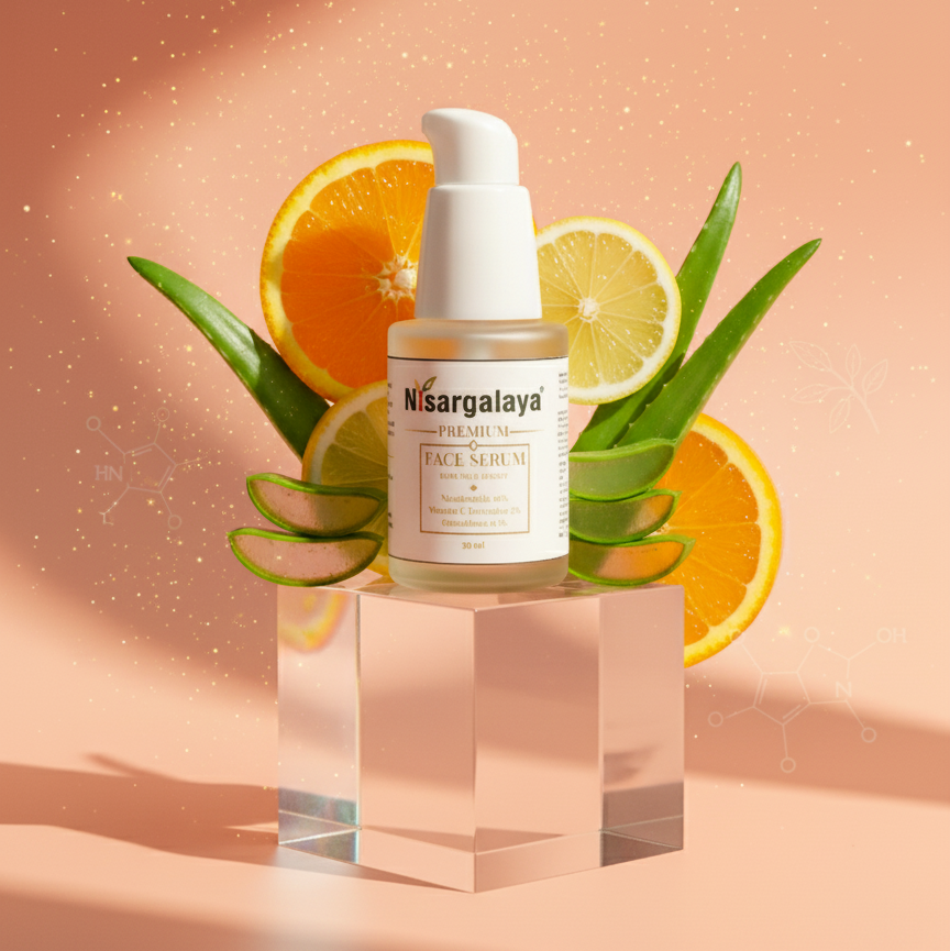 Nisargalaya Brightening Face Serum – Radiance & Repair