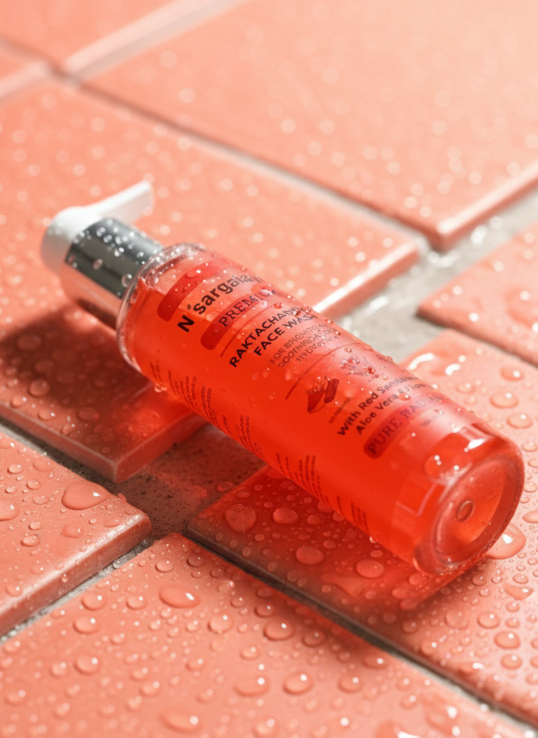 Nisargalaya Red Sandalwood Face Wash – Glow & Cleanse