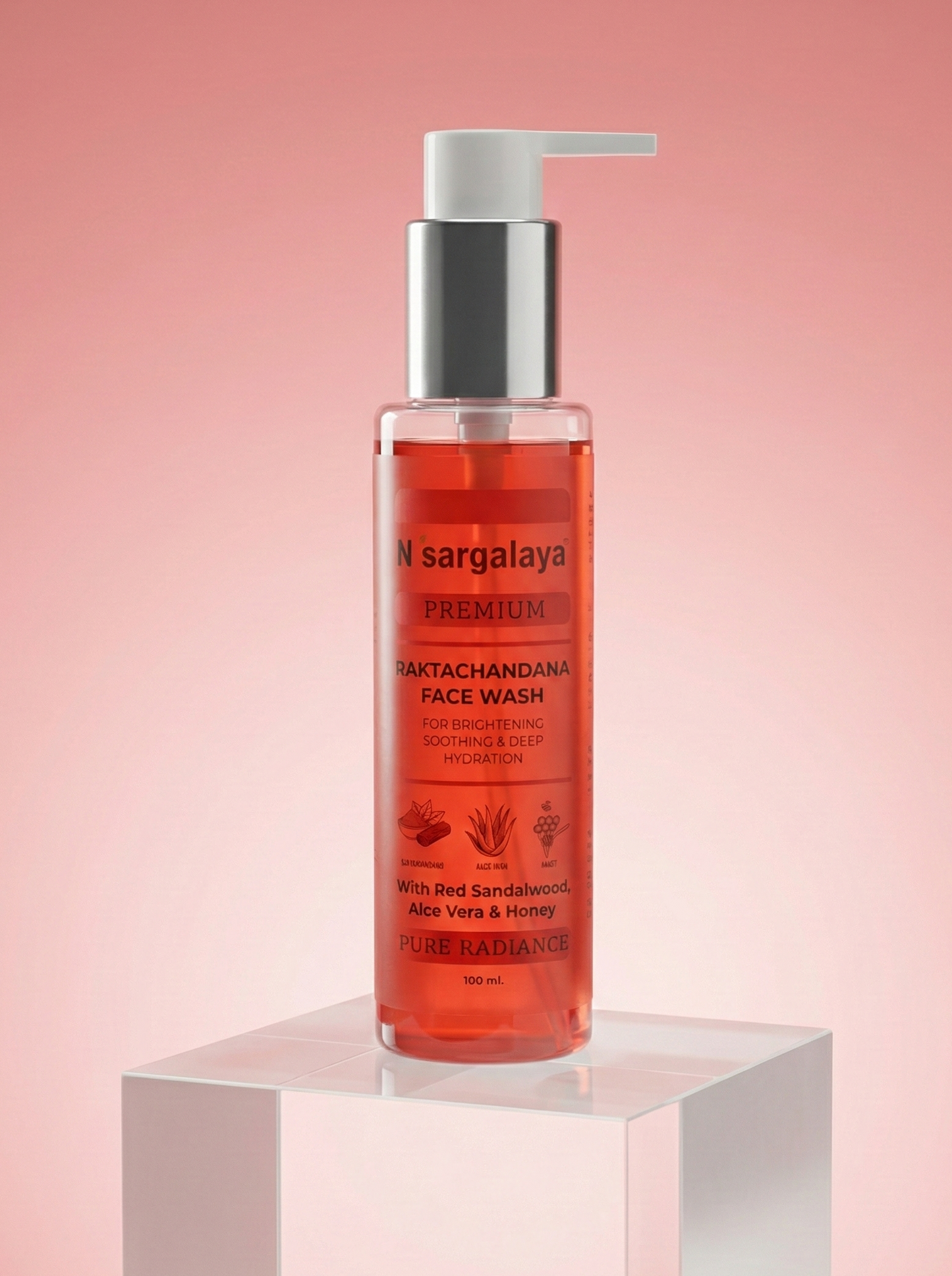 Nisargalaya Red Sandalwood Face Wash – Glow & Cleanse