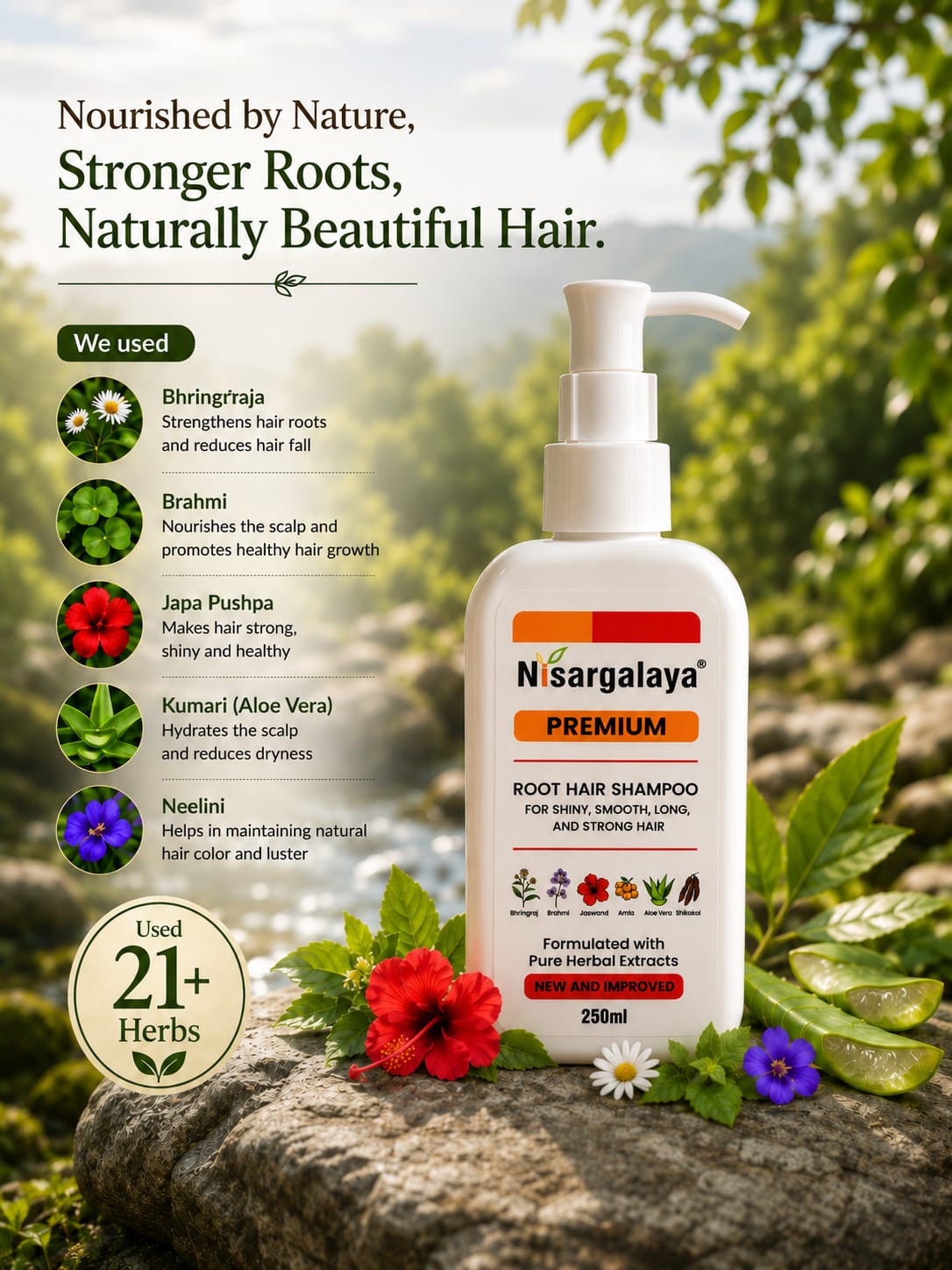 Nisargalaya Premium Root Hair Shampoo