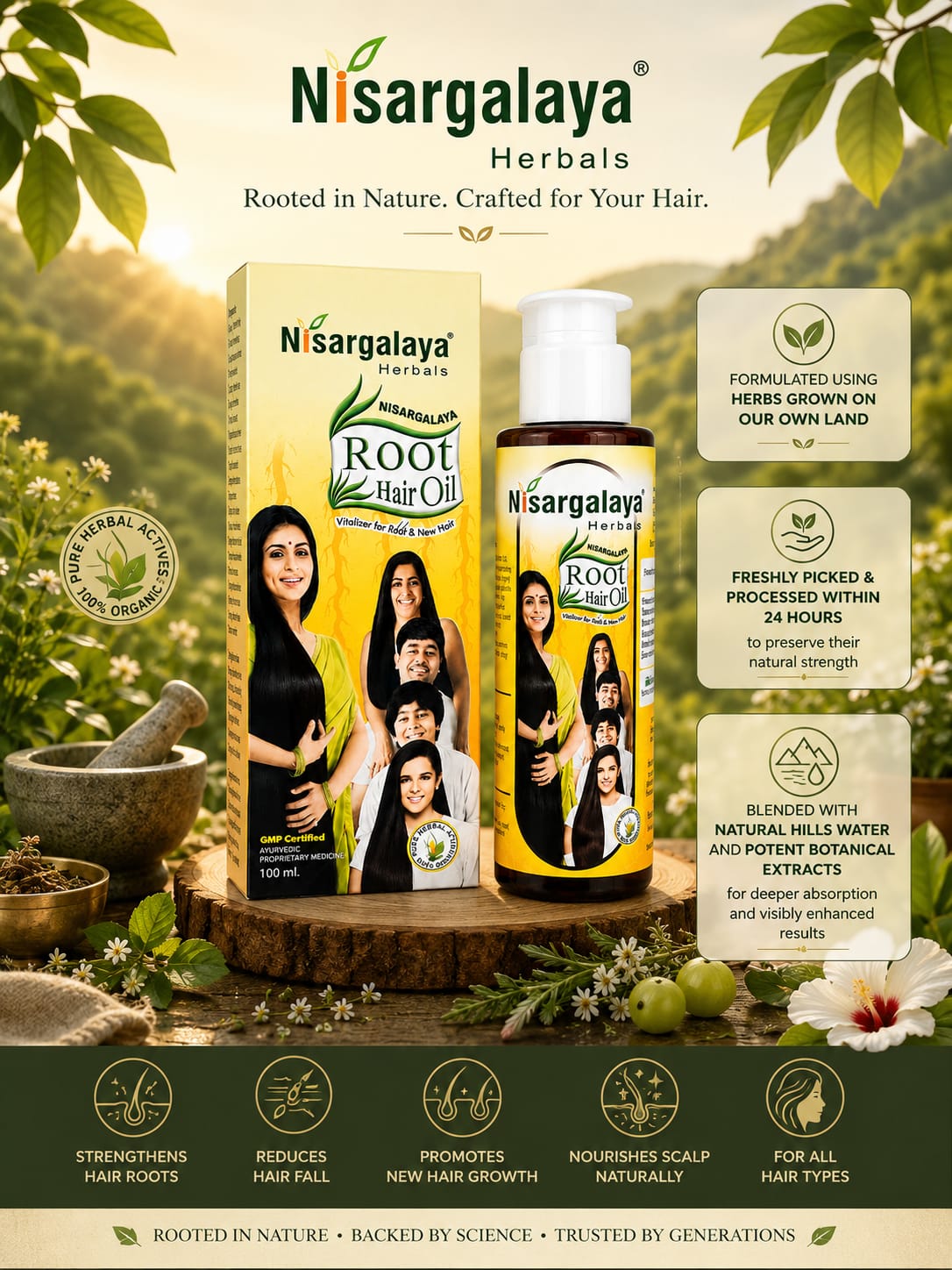 Nisargalaya - Root Hair Oil