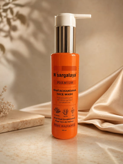 Nisargalaya Red Sandalwood Face Wash – Glow & Cleanse