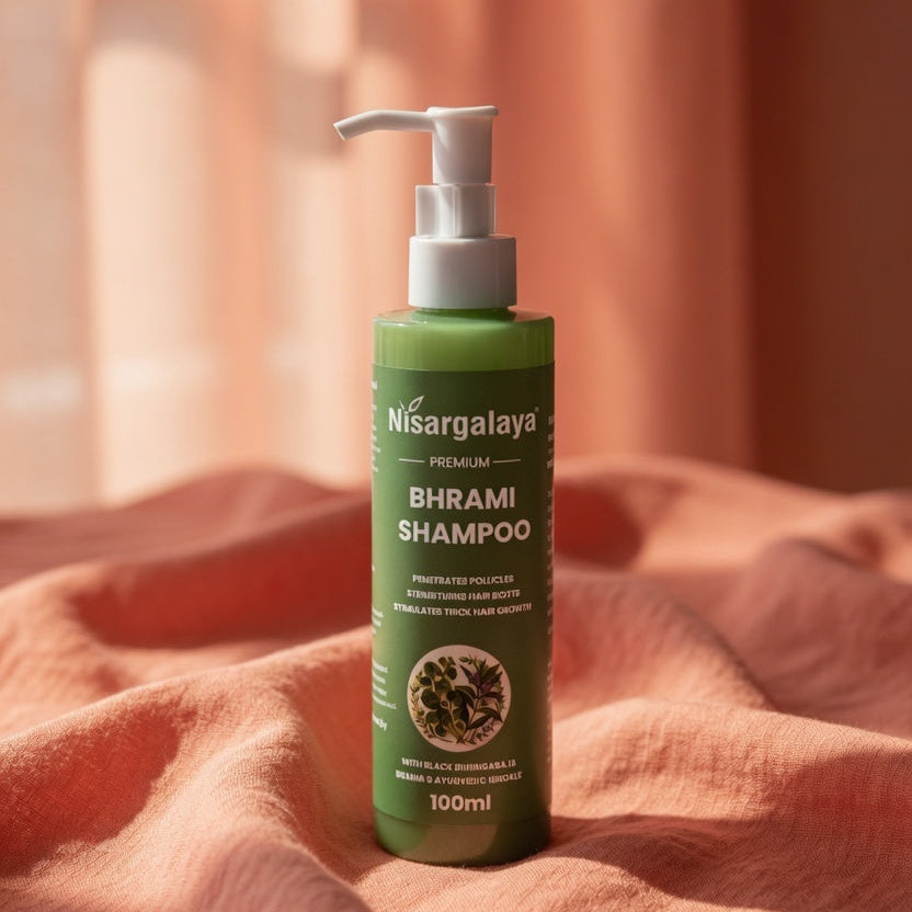 Nisragalaya Brahmi Hair Shampoo | Ayurvedic Proprietary Formula for Strong, Healthy & Shiny Hair