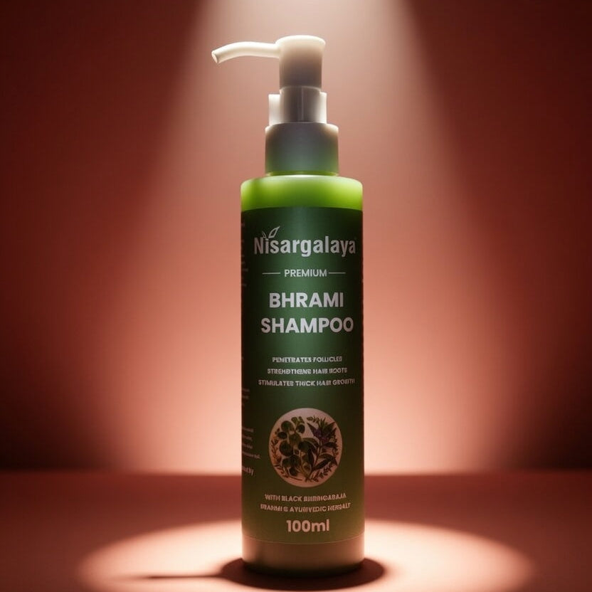 Nisragalaya Brahmi Hair Shampoo | Ayurvedic Proprietary Formula for Strong, Healthy & Shiny Hair