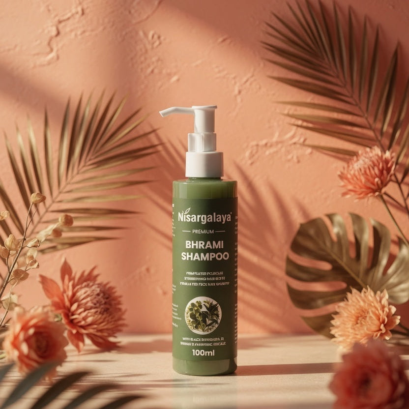 Nisragalaya Brahmi Hair Shampoo | Ayurvedic Proprietary Formula for Strong, Healthy & Shiny Hair